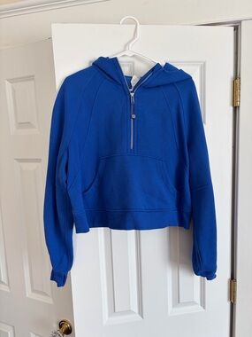 lululemon athletica Cropped Half-Zip Hoodie - Royal Blue